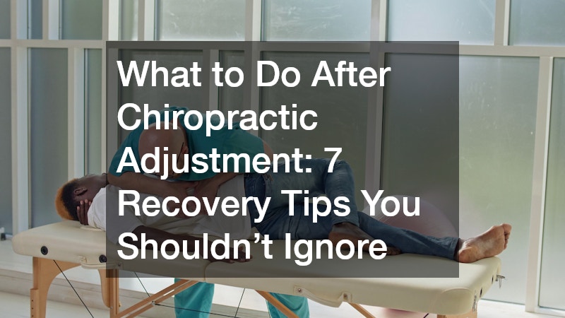 chiropractic adjustment